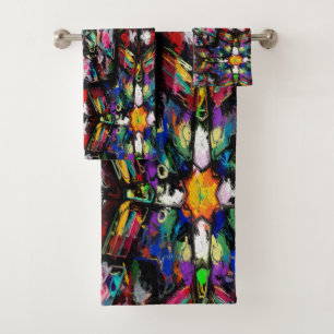 Ecuadorian Stain Glass Bath Towel Set