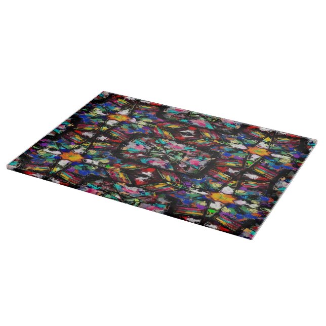 Ecuadorian Stained Glass Cutting Board (Corner)