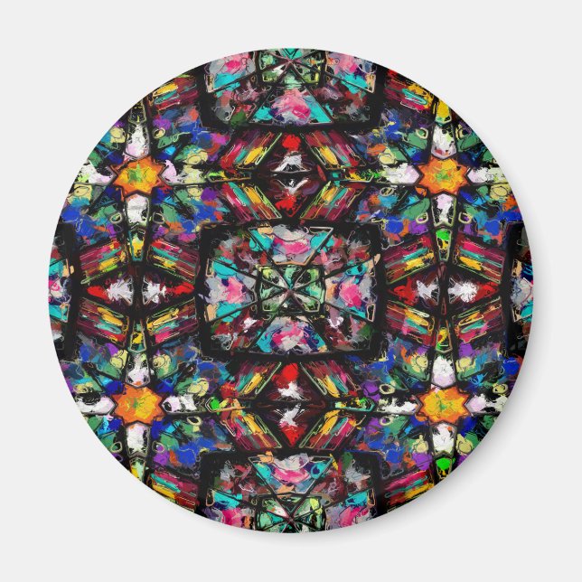 Ecuadorian Stained Glass Magnet (Front)