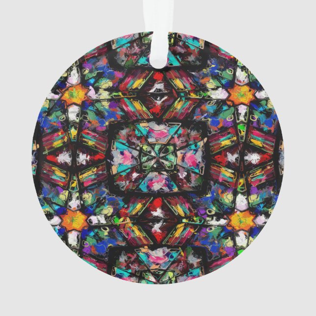 Ecuadorian Stained Glass Ornament (Back)