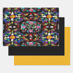 Ecuadorian Stained Glass Wrapping Paper Sheet