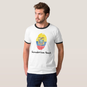 Ecuadorian touch fingerprint flag T-Shirt