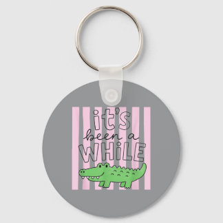 Ed Been A While Crocodile Back To School Teacher Key Ring