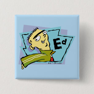 Ed Character Graphic 15 Cm Square Badge