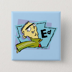 Ed Character Graphic 15 Cm Square Badge