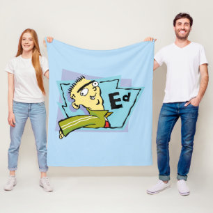 Ed Character Graphic Fleece Blanket