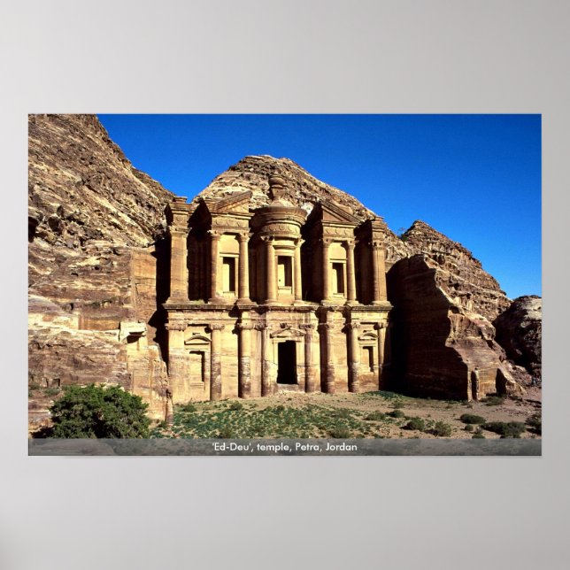'Ed-Deu', temple, Petra, Jordan Poster (Front)