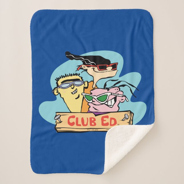Ed, Edd, n Eddy - Club Ed Sherpa Blanket (Front)