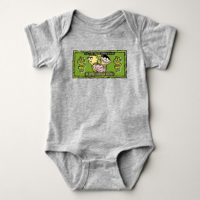Ed, Edd, n Eddy Dollar Bill Baby Bodysuit (Front)