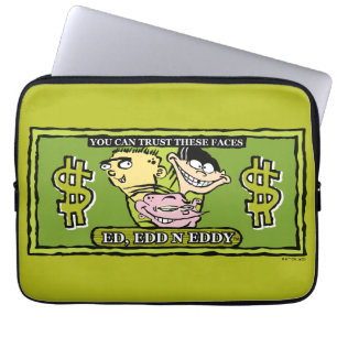Ed, Edd, n Eddy Dollar Bill Laptop Sleeve