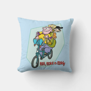 Ed, Edd, n Eddy on a Bike Cushion