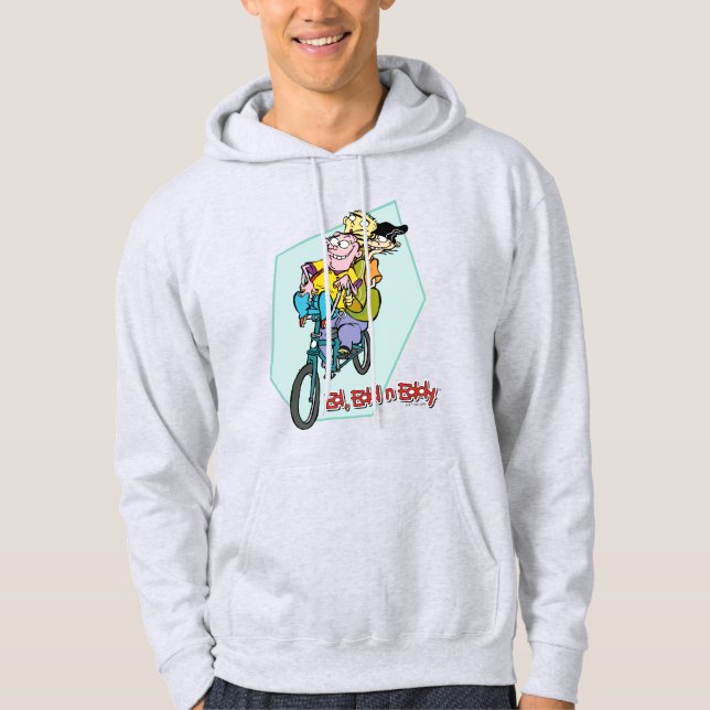 Ed, Edd, n Eddy on a Bike Hoodie (Front)