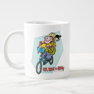 Ed, Edd, n Eddy on a Bike Large Coffee Mug