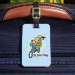 Ed, Edd, n Eddy on a Bike Luggage Tag<br><div class="desc">Check out this fun graphic of Ed,  Edd,  and Eddy riding a single bike!</div>