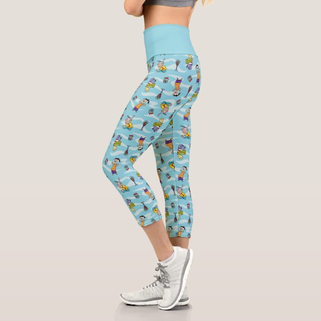 Ed, Edd, n Eddy Pattern Capri Leggings (Left)