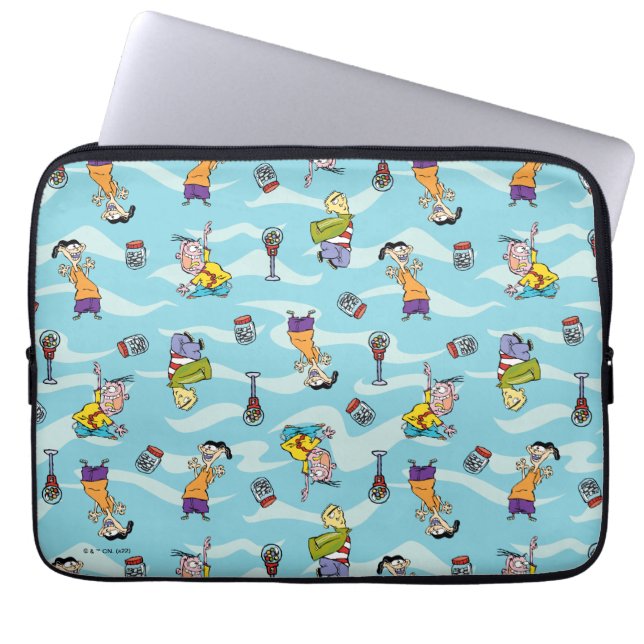 Ed, Edd, n Eddy Pattern Laptop Sleeve (Front)