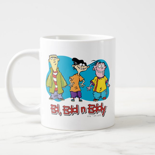 Ed, Edd, n Eddy Smiling Large Coffee Mug (Left)