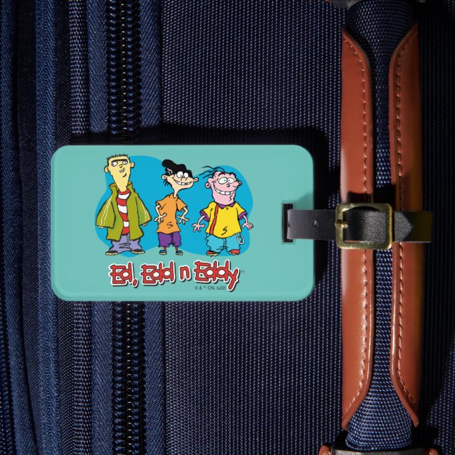 Ed, Edd, n Eddy Smiling Luggage Tag (Front Insitu 4)