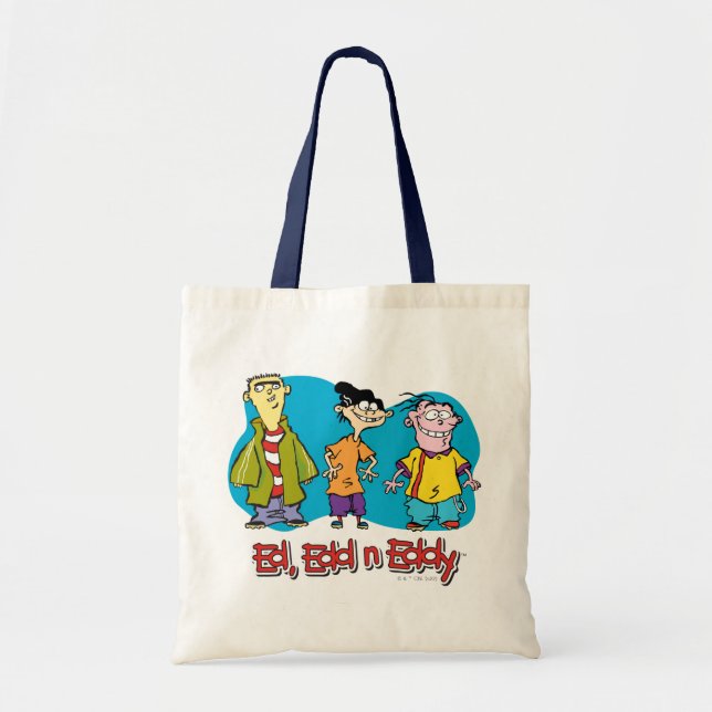 Ed, Edd, n Eddy Smiling Tote Bag (Front)