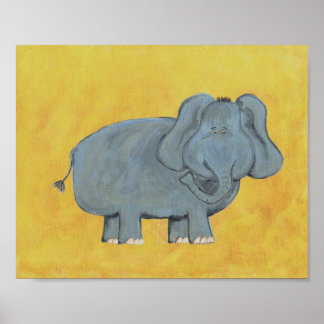 Ed Elephant Nursery Art - PRINT