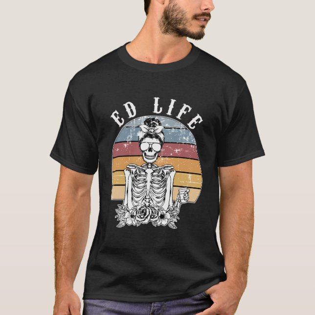 Ed Life Emergency Department Retro Er Emergency Ro T-Shirt (Front)