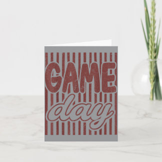 Ed Maroon Game Day Football Touchdown Season Card