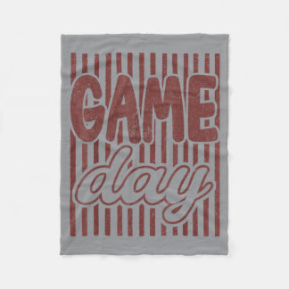 Ed Maroon Game Day Football Touchdown Season Fleece Blanket