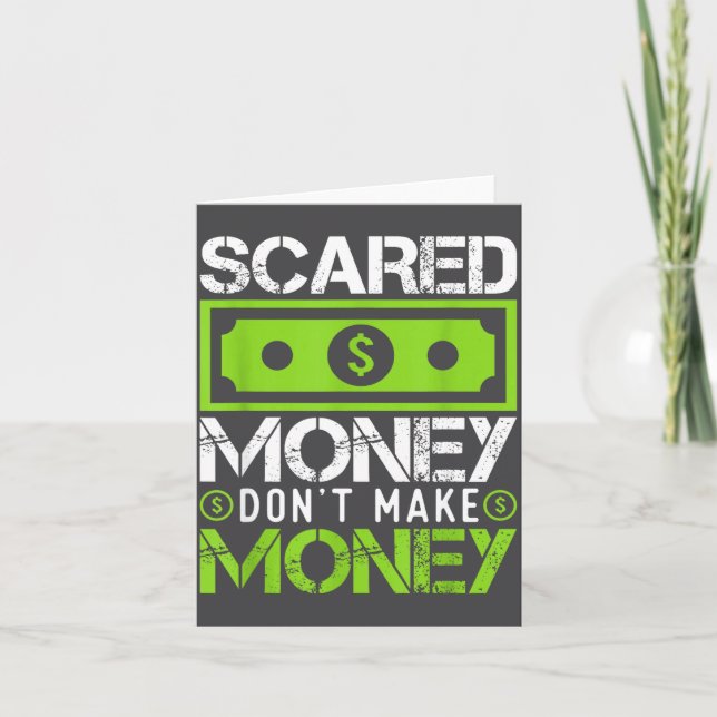 Ed Money Dont Make Money Dollar Cash Graphic Boss  Card (Front)