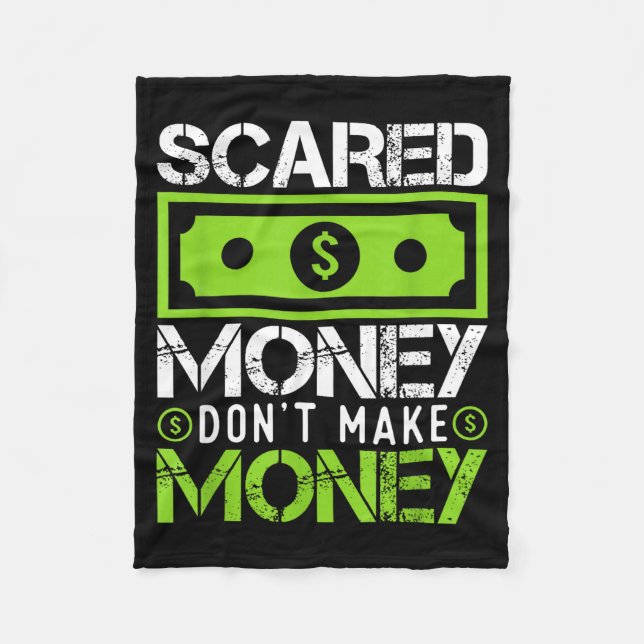 Ed Money Dont Make Money Dollar Cash Graphic Boss  Fleece Blanket (Front)