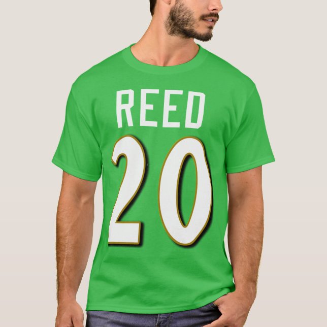 Ed Reed Number Oversized T-Shirt (Front)