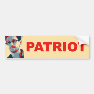Ed Snowden Patriot Bumper Sticker