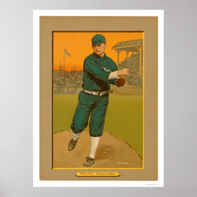 Ed Walsh White Sox Baseball 1911 Poster (Front)