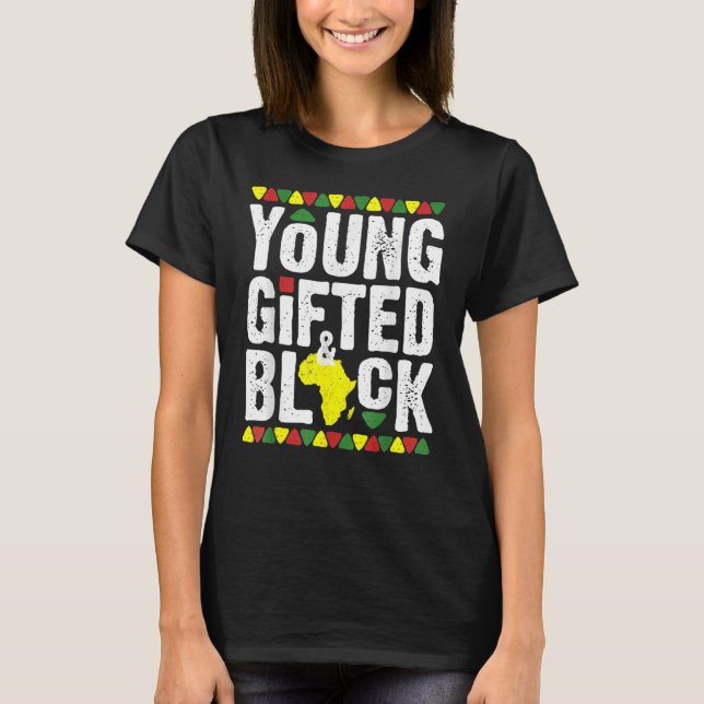 ed Young Black Dashiki African Pride History Month T-Shirt (Front)