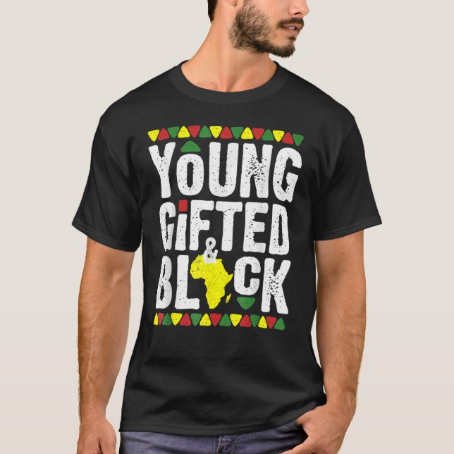ed Young Black Dashiki African Pride History Month T-Shirt (Front)