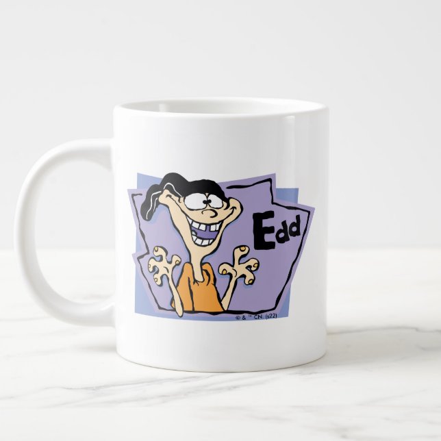 Edd Character Graphic Large Coffee Mug (Left)