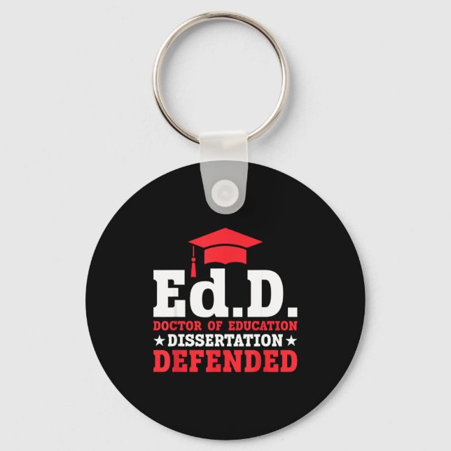 Edd doctor of education dissertation defended edd key ring (Front)