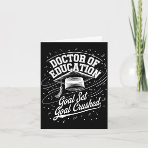 Edd doctor of education doctoral degree graduation card
