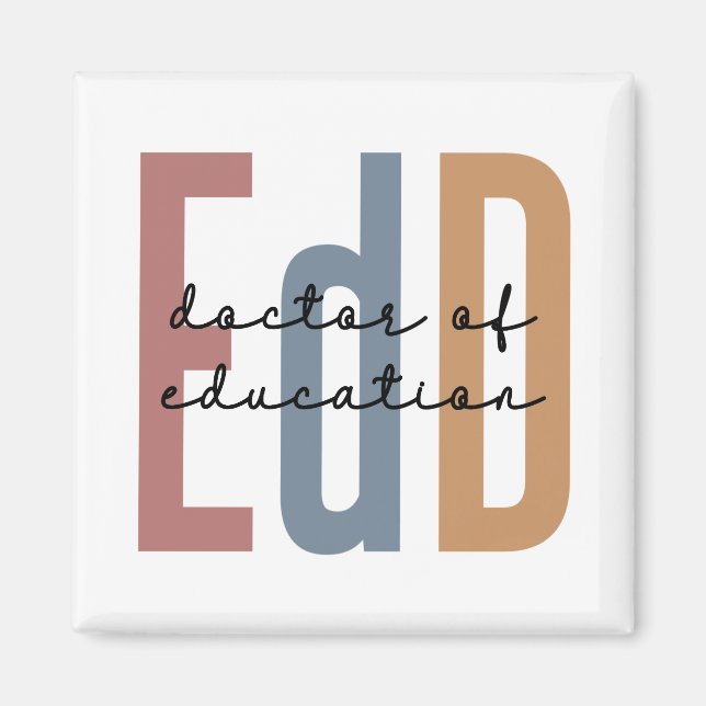 EdD Doctor Of Education Graduation Magnet (Front)