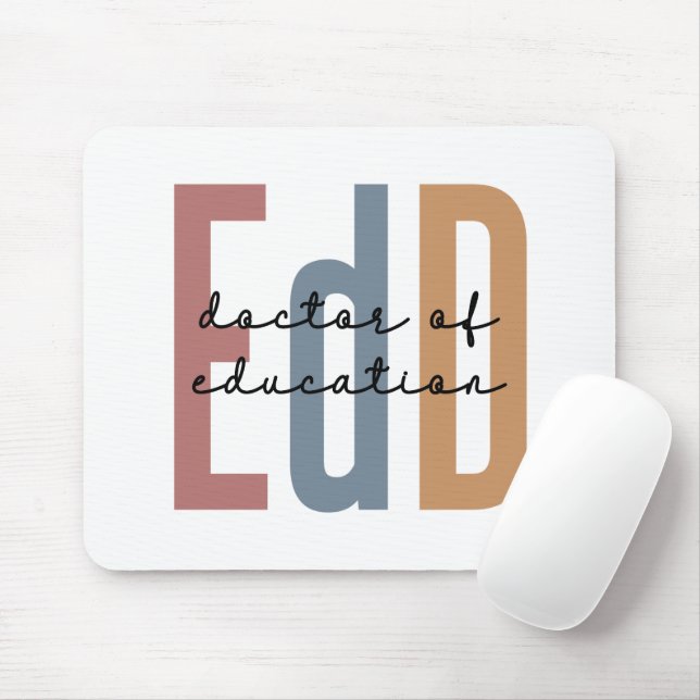 EdD Doctor Of Education Graduation Mouse Mat (With Mouse)