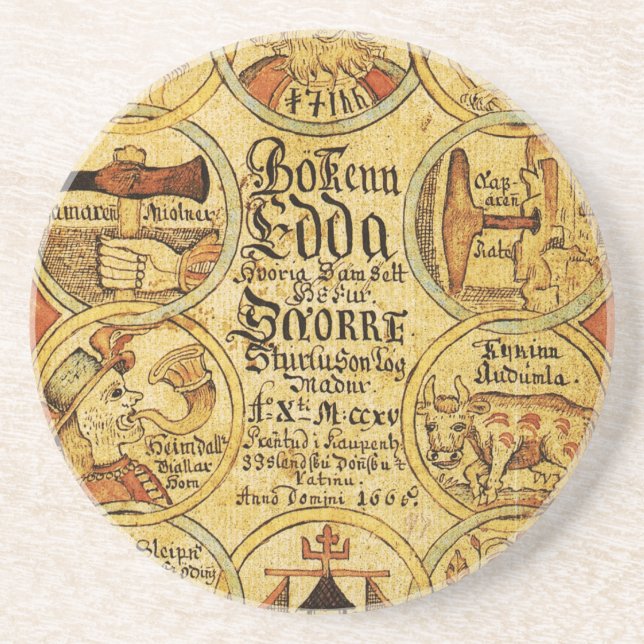 Edda Norse Mythology Coaster (Front)