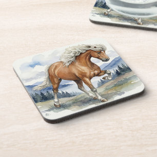 Edda Silver bay Icelandic Horse in the Mountains Coaster