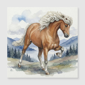 Edda Silver bay Icelandic Horse in the Mountains S
