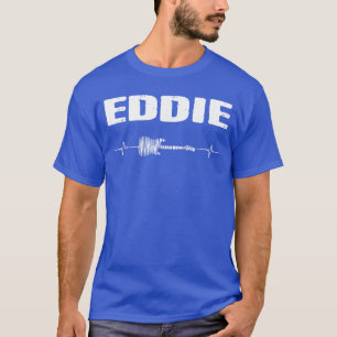 Eddie Guitar Heartbeat Music Guitarist Retro Vinta T-Shirt