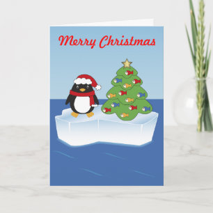 Eddie the Penguin and his Christmas Tree Holiday Card