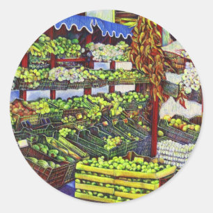 Eddie's Market, Hungary Classic Round Sticker