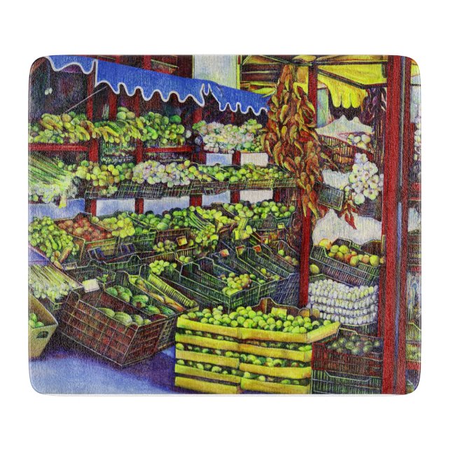 Eddie's Market, Hungary Cutting Board (Front)