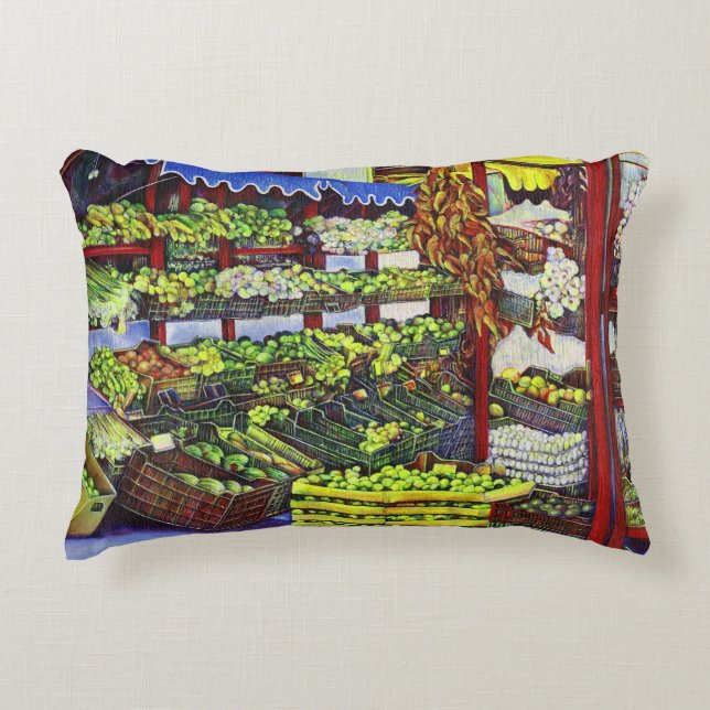 Eddie's Market, Hungary Decorative Cushion (Front)