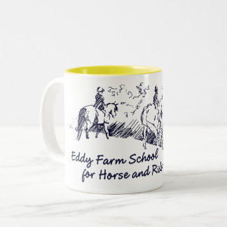 Eddy Farm School for Horse and Rider Two-Tone Coffee Mug