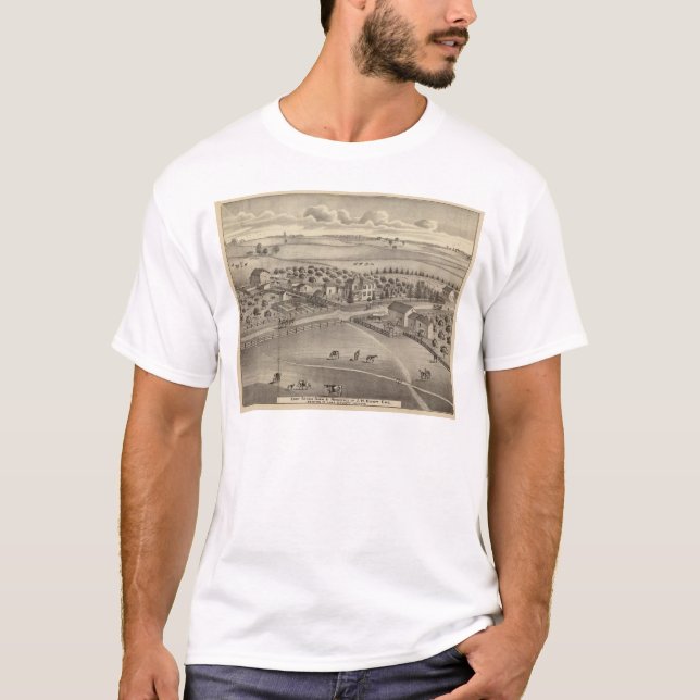 Eddy stock farm & residence, Benton Tp T-Shirt (Front)