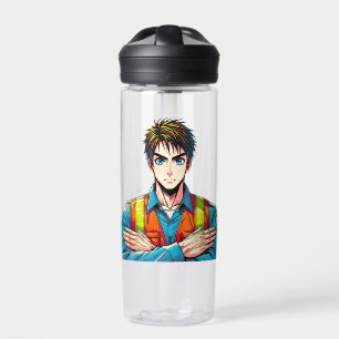 Eddy®+ Trinkflasche mit Manga-Sicherheitsfachmann Water Bottle
